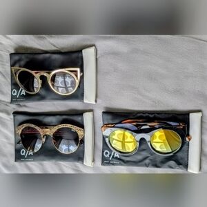 Quay Australia Sunglasses Collection with Gold and Pink Accents